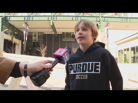 Purdue fans celebrate after win over Utah State