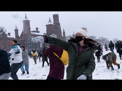 LIVE: 'Battle of Snowpenheimer' being held on the National Mall