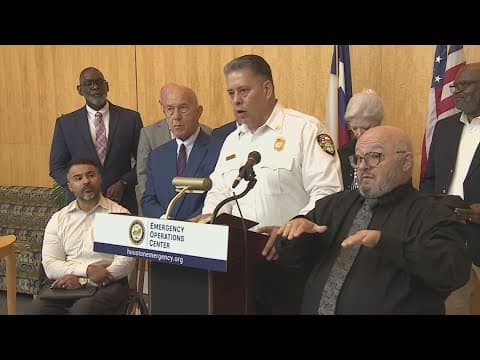 Houston mayor, city leaders discuss plans ahead of heavy rain expected for the area