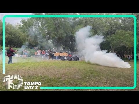 Police at USF deploy tear gas to disperse pro-Palestinian protesters