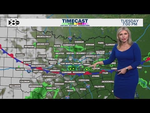 DFW Weather | Storms across North Texas on Monday, Tuesday in 14 day forecast