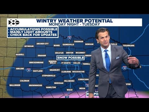 DFW Weather: Tracking the potential for snow in North Texas