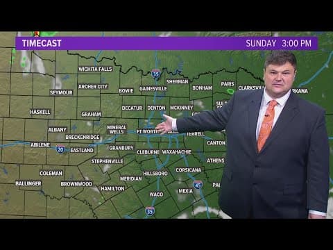 DFW Weather: Weekend showers not expected to bring severe weather