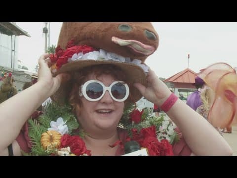 Thanksgiving at the Fairgrounds carries on tradition of biggest, creative hats in New Orleans