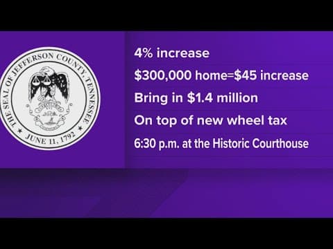 Jefferson County commissioners to decide whether to increase property taxes