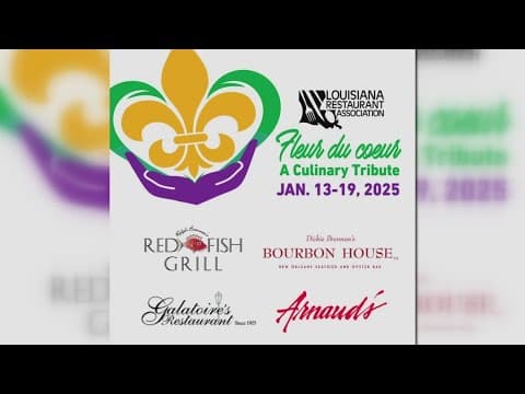 Louisiana Restaurant Association to hold Fleur du Coeur: A Culinary Tribute to support Bourbon St. v