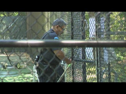 Fairfax County Park Authority restarts removal of pickleball courts with security guard in place aft