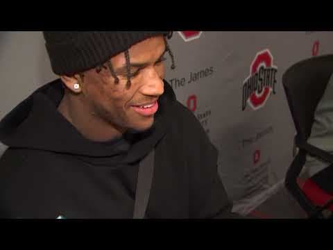 Ohio State safety Caleb Downs reacts to Jim Knowles leaving for Penn State