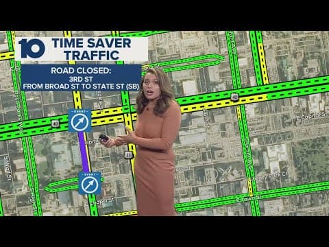 Several road closures in downtown Columbus Friday evening