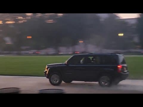 Watch: Driver tears down National Mall Saturday evening