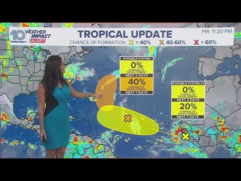 NHC now monitoring 3 systems in the Atlantic, including a new wave off coast of Africa