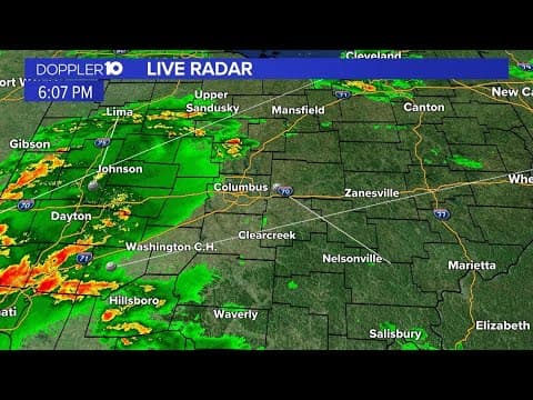 LIVE RADAR: Storms moving across Ohio Tuesday afternoon
