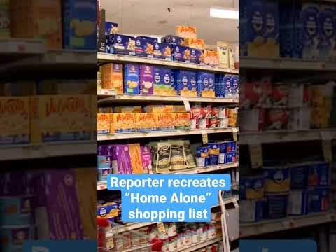 Reporter recreates “Home Alone” shopping list!