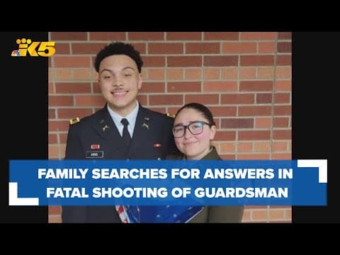 Police, fiancée search for answers in fatal shooting of Army National guardsman