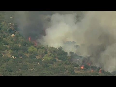Monte Fire | Brush fire in Lakeside burns 300+ acres, prompting evacuations- 10 p.m. update
