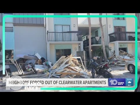 Neighbors forced out of Clearwater apartment following Hurricane Milton
