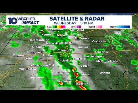 LIVE RADAR: Showers and storms move across Ohio