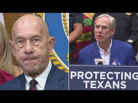 Houston Mayor John Whitmire, Harris Co. DA Sean Teare react to Gov. Abbott's Houston crime crackdown