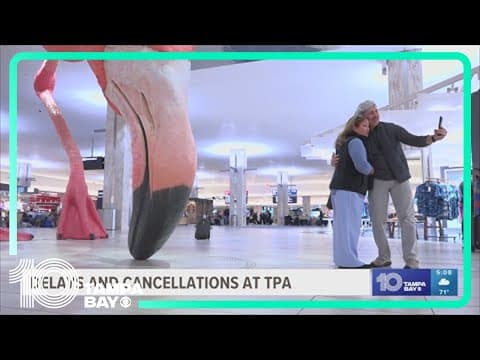 Travelers face cancelations, delays issues at Tampa International amid weather