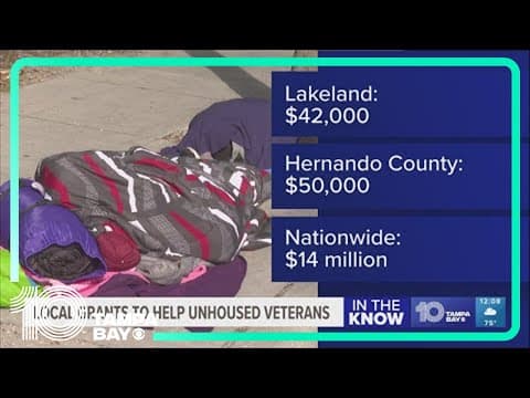 Local grants awarded to help unhoused veterans