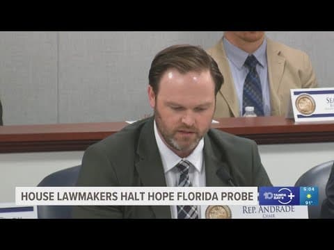 House lawmakers halt Hope Florida probe