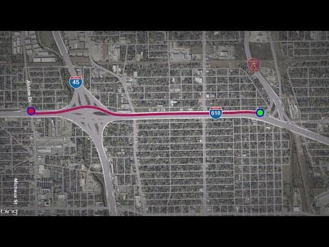 Houston traffic: Major highway construction projects underway this weekend
