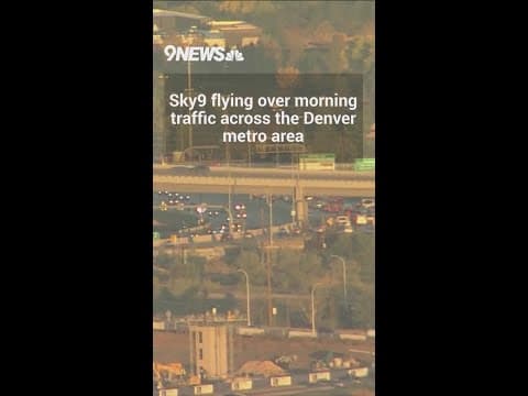 Sky9 flies over morning traffic