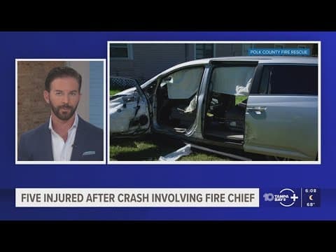 5 hospitalized after crash involving Polk County Fire Rescue Battalion Chief