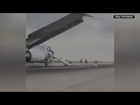 Plane evacuated after tire issue in Denver