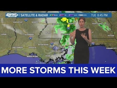 New Orleans Weather: A few more thunderstorms this week
