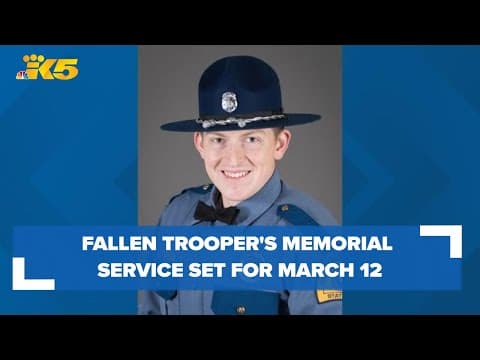 Memorial service for WSP Trooper Chris Gadd planned for March 12