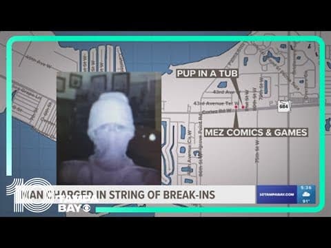 Manatee deputies catch man charged with break-ins