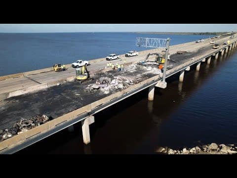 Drone Video: Clean up underway after fatal I-55 crash
