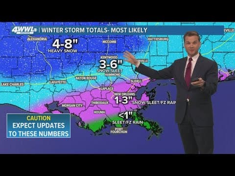 New Orleans Weather Impact 5pm: Winter storm moves in Tuesday, hard freeze Northshore