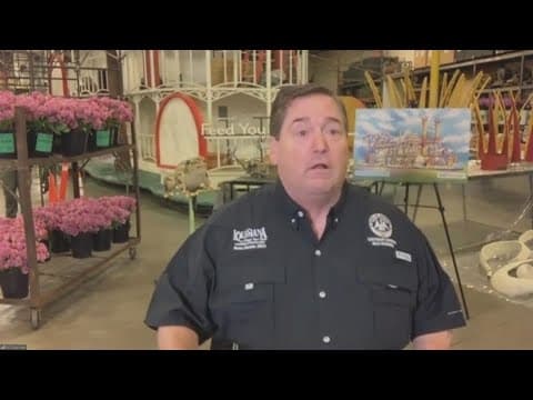 A preview of Louisiana float to be featured in The Rose Parade
