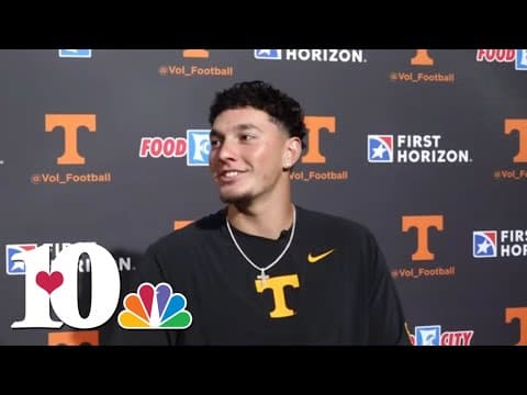 Tennessee QB Joey Aguilar gets ready to suit up for gameday