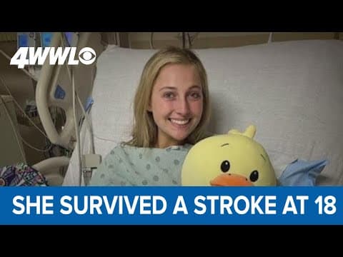She survived a stroke at 18 years old. How did it happen to someone so young?