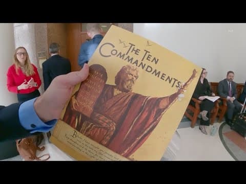 Federal judge blocks Texas' 10 Commandments law from taking effect