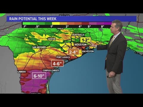 KHOU 11 Weather Impact: Heavy rain moving into Houston from PTC 1