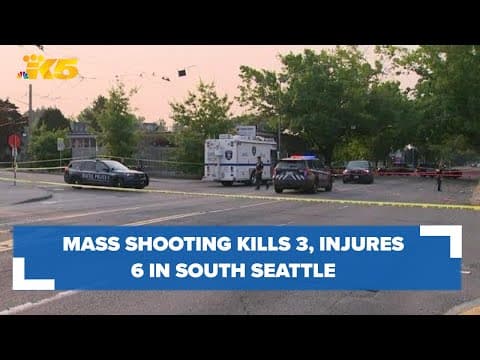 Mass shooting kills 3, injures 6 in Seattle's Mount Baker neighborhood