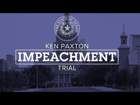 Defense presents case in suspended Attorney General Ken Paxton's impeachment trial
