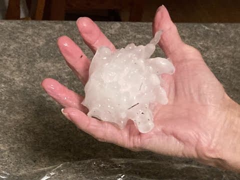 Western Wisconsin hit by hail following storm