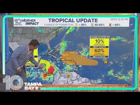 Tracking the tropics: 2 disturbances show no immediate threat to Florida