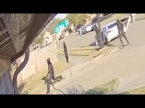 Security camera captures three suspects shooting dozens of times into Red Oak home