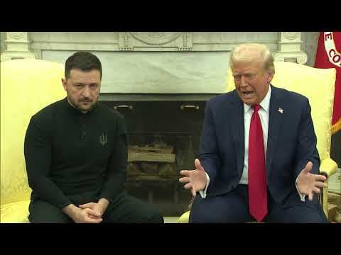 President Trump says Ukraine's President Volodymyr Zelenskyy is acting like a tough guy but isn't