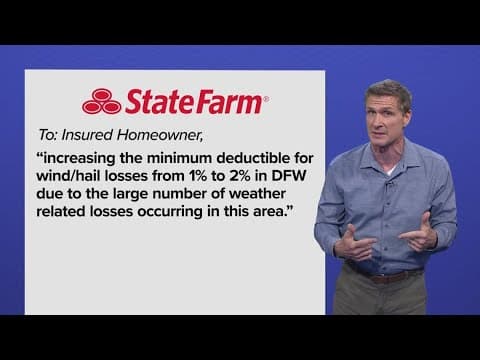 Blame the weather: State Farm is raising some deductibles in Texas