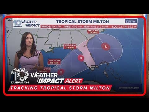 Tracking the Tropics: Tropical Storm Milton expected to become Cat 3 hurricane