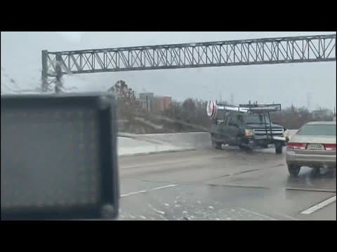 Truck appeared to have crashed on Beltway 8 near 249