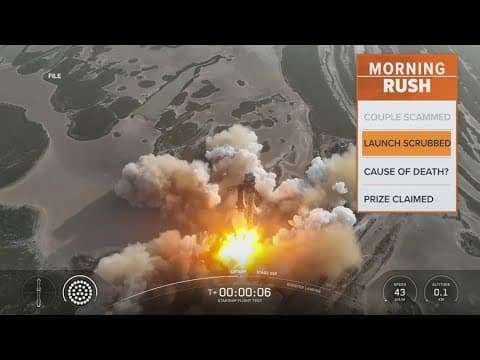 SpaceX scrubs launch of rocket moments before liftoff