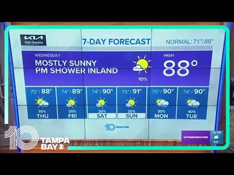 10 Weather: Wednesday afternoon forecast; May 17, 2023
